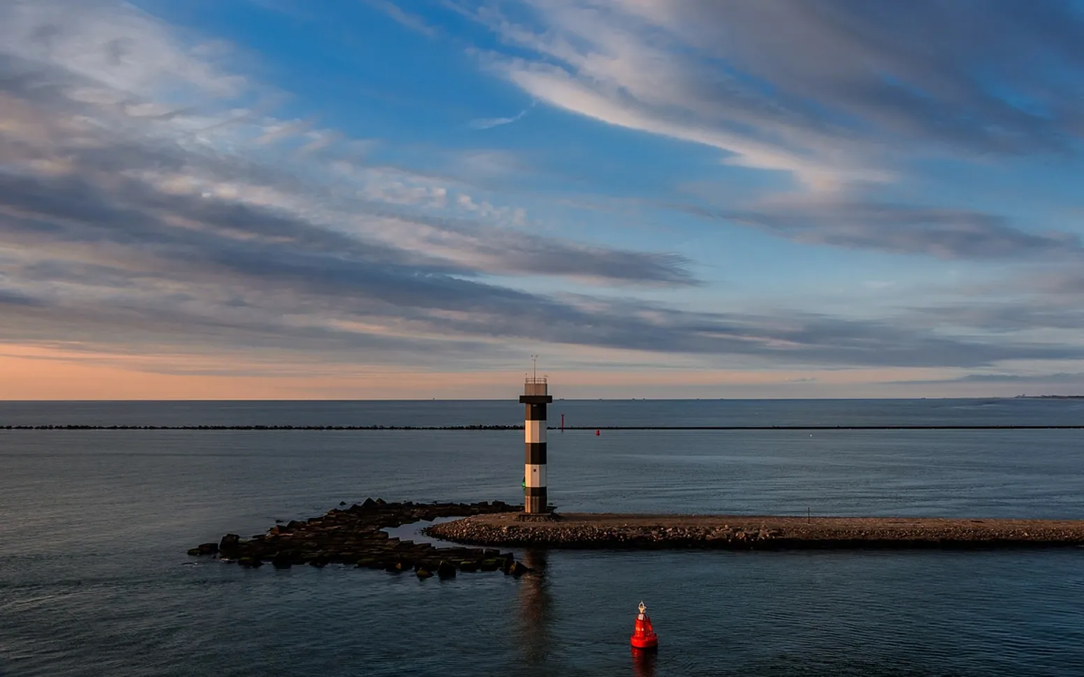 Waters, sunset and nature
