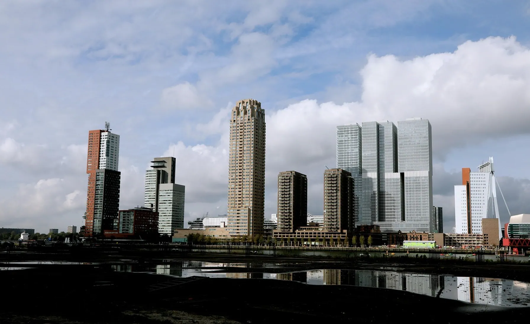 Netherlands, rotterdam and skyline